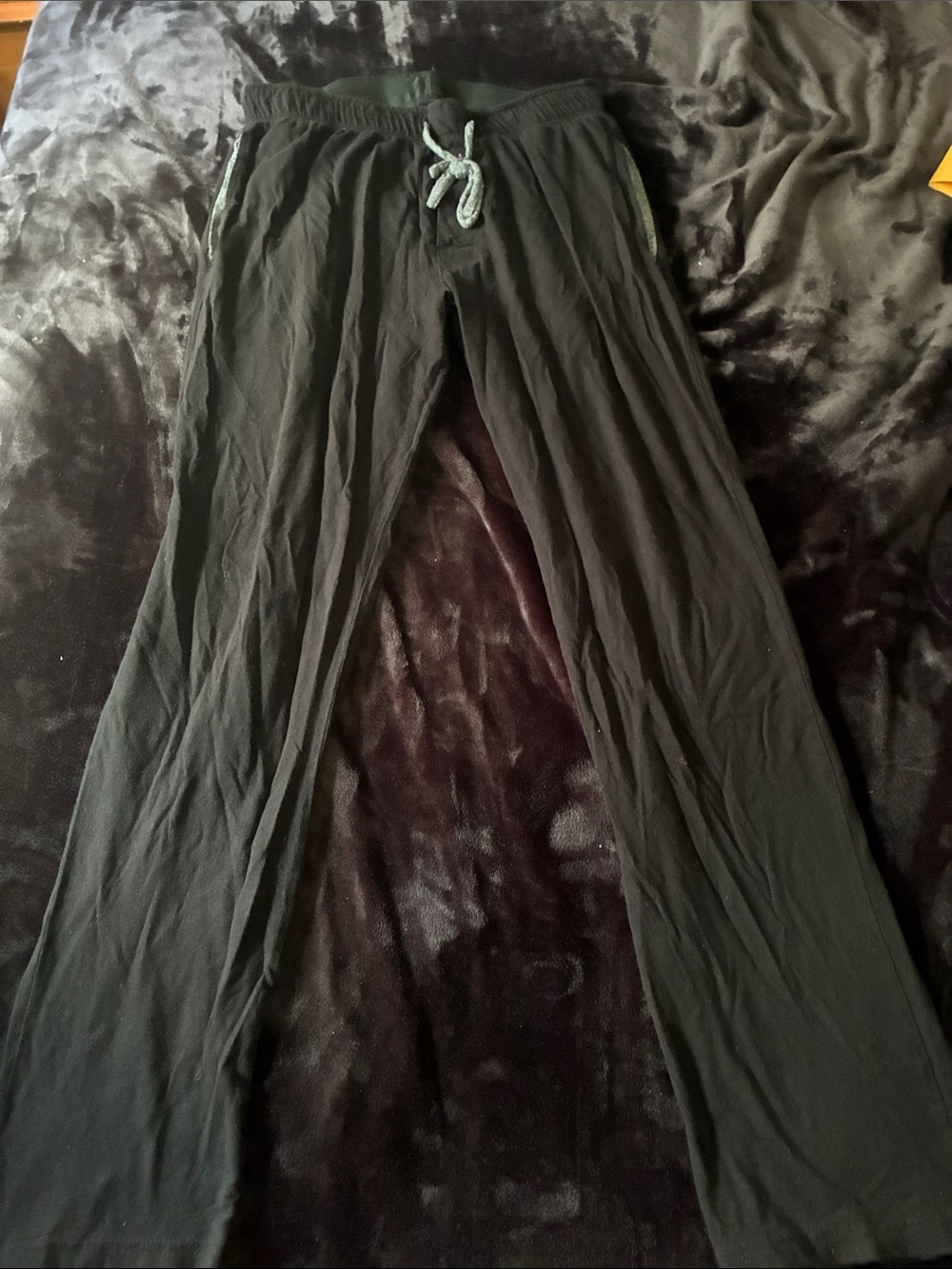 George Black Jogger Pants with Contrasting Drawstring